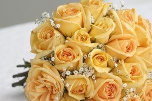 Bukiet żółtych róż